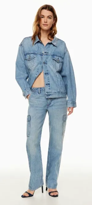 Aritzia Denim‎ Forum The '90s Edie Lo-Rise Cargo Jean size 29 thumbnail 1