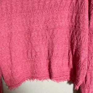 John + Jenn Women's Pink Crotchet‎ V Neck Sweater size XL thumbnail 4