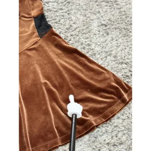 Urban Outfitters Brown Velvet Lace Corset Sleep Dress Fairycore Whimsigoth S thumbnail 10
