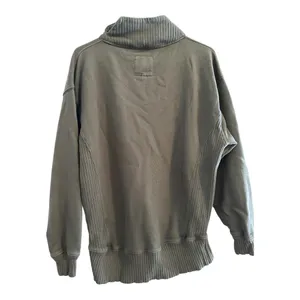 Aerie Oversized Olive Green Mock Neck Ribbed Pullover Sweater Sweatshirt // XXS thumbnail 5