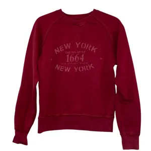 Camp‎ David New York 1664 Red Distressed Sweatshirt Small thumbnail 1
