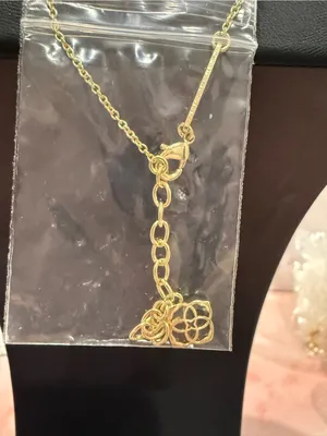 Kendra Scott | Gold Plated Pink Heart Pendant Necklace thumbnail 4