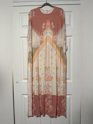 Free People Vienne Tee Lace Floral‎ Tunic Top Fairy Whimsical Floral Boho Hippie thumbnail 4