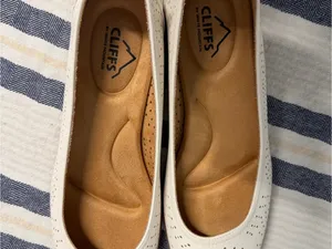 Cliffs by White Mountain Cortney Flats White Perforated Comfort Ballet 8M thumbnail 2
