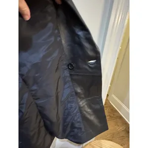 Women's Double Breasted‎ Style Black Leather Jacket BlazerMetro Witchy Size undefined thumbnail 8
