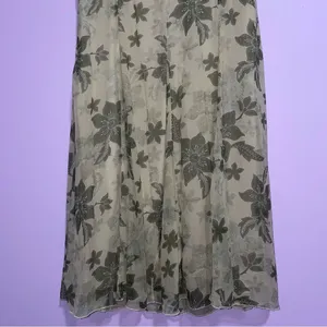 Vintage Jonathan Martin Y2K Silk Midi Dress Women Size 8 Whimsical Floral Fairy thumbnail 8