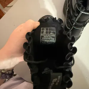 NEW Dr. Martens Jadon Frill Smooth Leather Platform Boots Embroidered Bead thumbnail 4