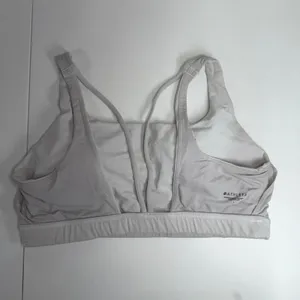 Athleta L Sports Bra Exhale A-C White Low Impact Support Soft Yoga Active 486376 thumbnail 7