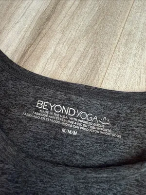Beyond Yoga Grey Cropped Tank Active Medium thumbnail 2