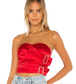NWT Superdown trixie strapless bustier top jeweled  thumbnail 2
