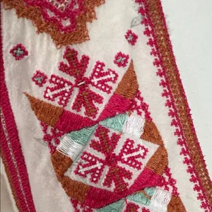 Free People Tulum Embroidered V-Neck mini boho peasant dress thumbnail 7