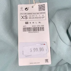 Zara Woman ruffle top size xsmall new with tags thumbnail 5