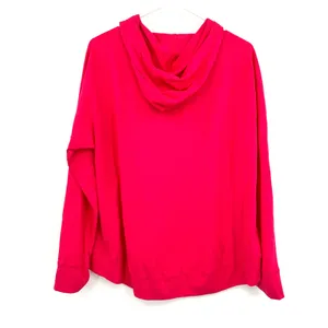Puma Size XL Pink Jersey Knit Pullover Cowl Neck Hoodie‎ Outerwear Light Shirt thumbnail 2