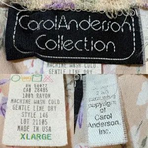 Carol Anderson Collection Vintage 90s Floral Maxi Skirt | Cottagecore Prairie thumbnail 14