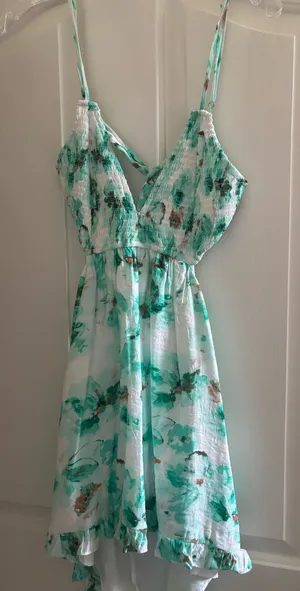Teal mini sundress Green Size M thumbnail 1