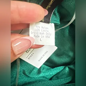 ATRIA COUTURE Long Forest Green Evening/Formal Dress Size Large P-35 thumbnail 14