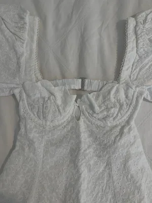 For Love & Lemons White Puff Sleeve Mini Dress thumbnail 2