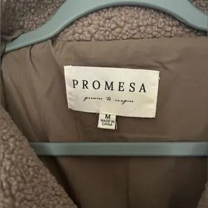 Promesa Brown Teddy Jacket Plush Cozy Outerwear thumbnail 6