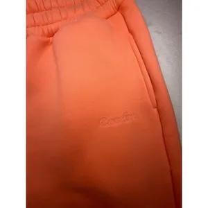 Comfrt Signature Sweatpants Peach Orange High Rise Fleece Joggers XL Womens thumbnail 4