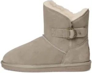BearPaw Women's Short Shearling Boot - Taupe thumbnail 1