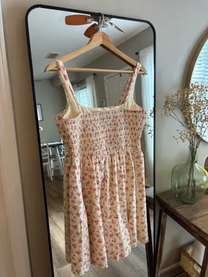 Floral mini dress Pink Size M thumbnail 4