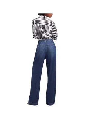 Madewell The Harlow Wide-Leg Jeans Airy Denim Edition Size 25 In Fieldale Wash thumbnail 2