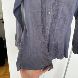 Parsley & Sage Women's Embroidered Floral Button Down Shacket, Size S, Pre Loved thumbnail 9