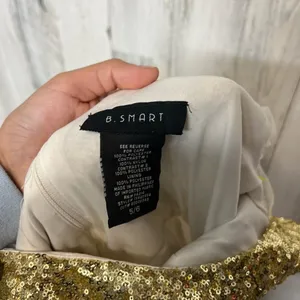 Gold Sequin Open-Back Party Dress B. Smart Size 5/6 Homecoming Holiday Dress thumbnail 4