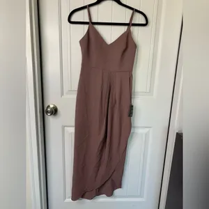 Lulu's box H mauve Reinette midi dress size XS party wedding‎ guest minimalist thumbnail 2