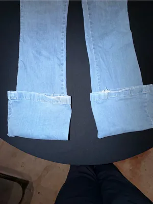 Veronica Beard Light Blue Flare Jeans thumbnail 2
