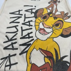 Size Medium Disney The Lion King Simba Pumba Hakuna Matata Summer Tank Top GUC thumbnail 5