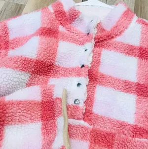 Plus Size Gingham Boutique Sherpa jacket sz 2X White thumbnail 6