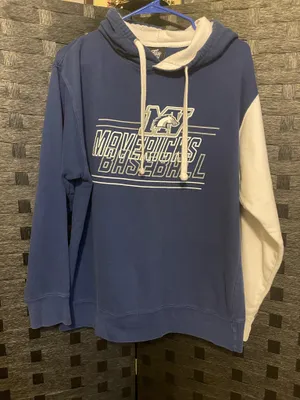 Manchester Valley Mavericks Baseball Hoodie Size Lg unisex blue/white thumbnail 1