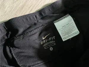 Nike Black Capri Leggings with Reflective Accents thumbnail 2