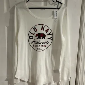 Old Navy Thermal Pajama Holiday Top Size M thumbnail 3