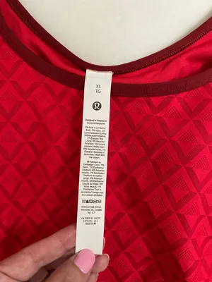 Lululemon NWT Textured Mesh Tennis Tank Top Med Support B/C Cup Red Size XL thumbnail 10