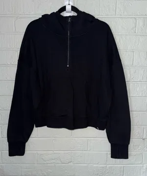 NWT JOYLAB M women’s French Terry 1/2 Zip Hooded Pullover Sweatshirt Sz M✨ thumbnail 2