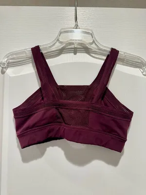Aerie - Burgundy Net Sports Bra - Brand new condition! thumbnail 3