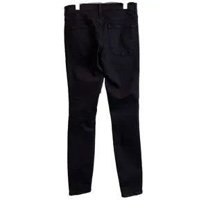 FRAME Womens 26 Le Skinny de‎ Jeanne Jeans Black Distressed Ripped Film Noir thumbnail 2