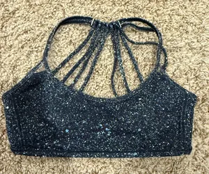Lululemon Lighten up Bra Size 6 Paint Splatter Pattern thumbnail 1