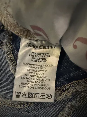 Juicy Couture 2 of Hearts Venice Jeans 00/23 Y2K Heart Pockets McBling $110 thumbnail 12