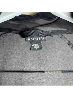 Athleta Camo Zip-Up Hoodie Sweatshirt Size S Grey Black thumbnail 2
