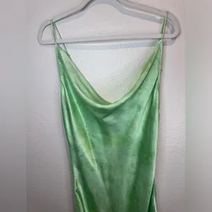 RAYS FOR‎ DAYS Women’s Viscose Elena Elegant Green Draped Dress Size M thumbnail 4