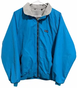 VTG Patagonia Blue Synchilla Fleece Lined Bomber Jacket Women's Size 13/14‎ thumbnail 1
