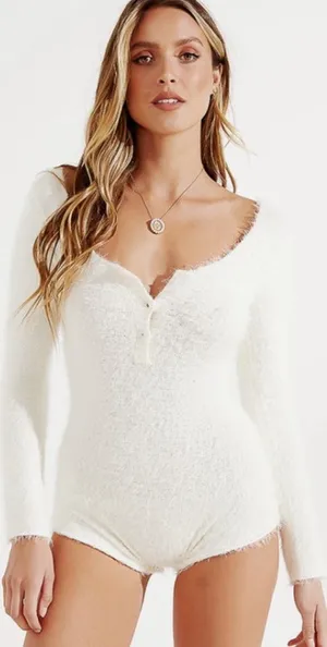 NWT Peppermayo Fuzzy Sleep Onesie thumbnail 1