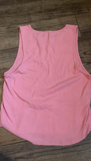 Pink Ribbed American Eagle Tank Top large  thumbnail 2