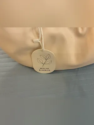Melie Bianco Brand Soft Knot-Handle Shoulder Bag in Cream thumbnail 3