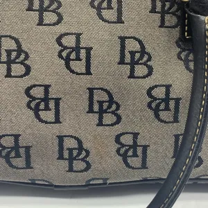 DOONEY & BOURKE black & gray signature D&B logo tote bag thumbnail 5