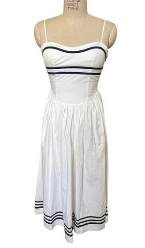 Moon River Sleeveless Midi Dress in White Size XS XSmall thumbnail 1