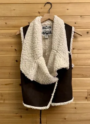 Y2K NWT Wet Seal Size Medium Sherpa Lined Cozy Vest thumbnail 1